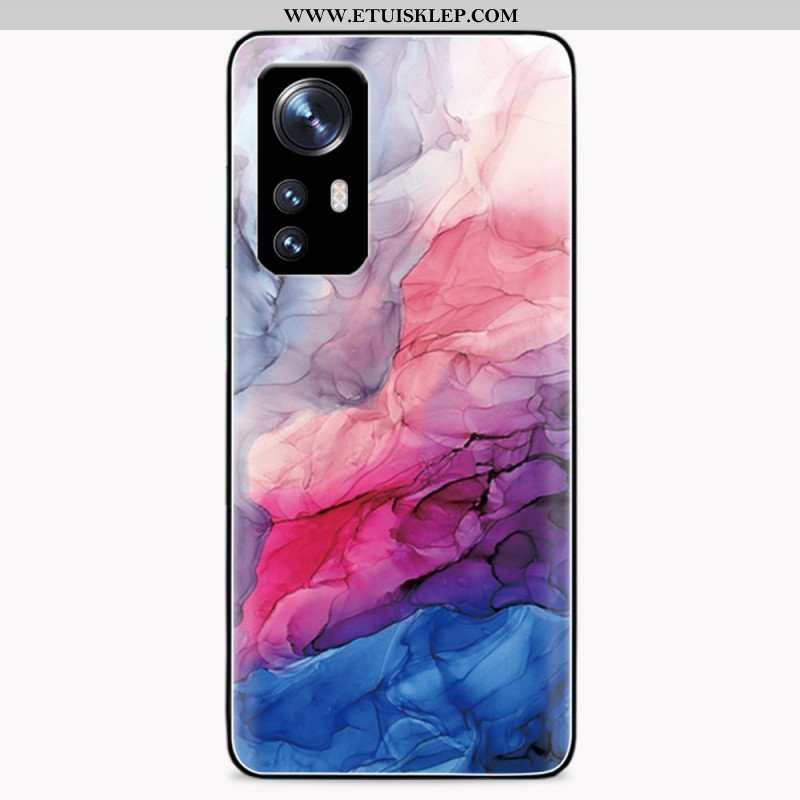 Futerały do Xiaomi 12 / 12X Akwarela Marmur Szkło Hartowane